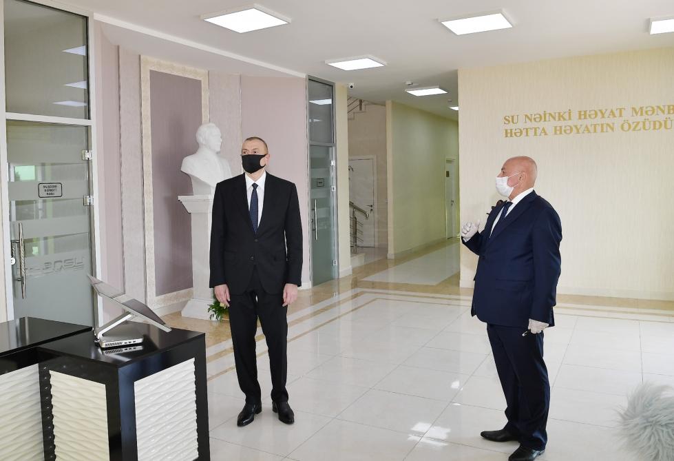 В городе Агджабеди сданы в эксплуатацию системы снабжения питьевой водой и канализации
