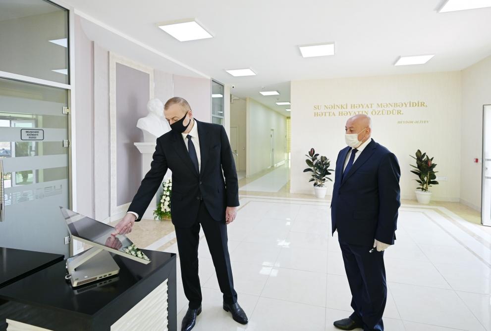 В городе Агджабеди сданы в эксплуатацию системы снабжения питьевой водой и канализации