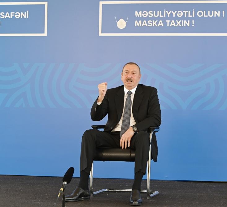 Prezident İlham Əliyevin və birinci xanım Mehriban Əliyevanın iştirakı ilə üç modul tipli xəstəxananın açılışı olub