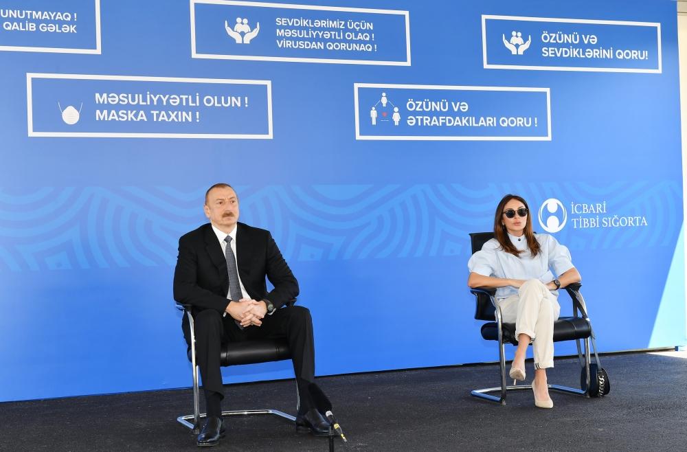 Prezident İlham Əliyevin və birinci xanım Mehriban Əliyevanın iştirakı ilə üç modul tipli xəstəxananın açılışı olub