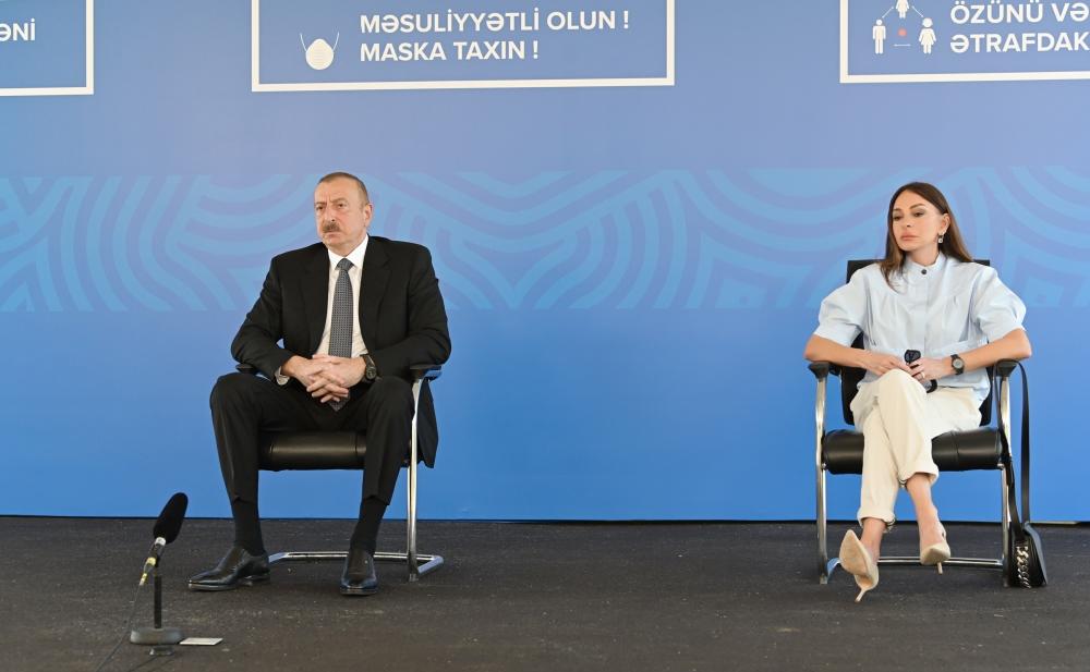 Prezident İlham Əliyevin və birinci xanım Mehriban Əliyevanın iştirakı ilə üç modul tipli xəstəxananın açılışı olub