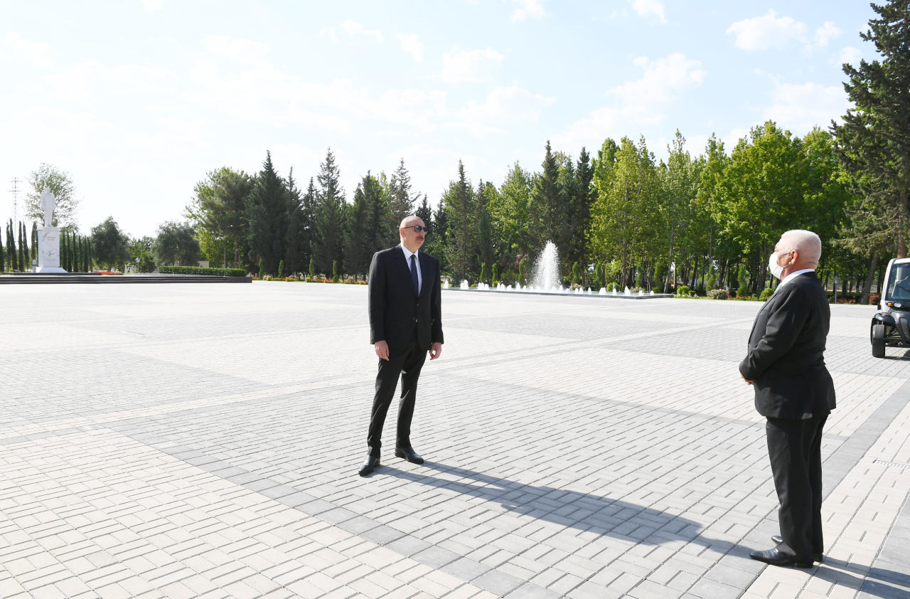 Президент Ильхам Алиев принял участие в церемонии сдачи в эксплуатацию ТЭС "Азербайджан" после капитальной реконструкции в Мингячевире