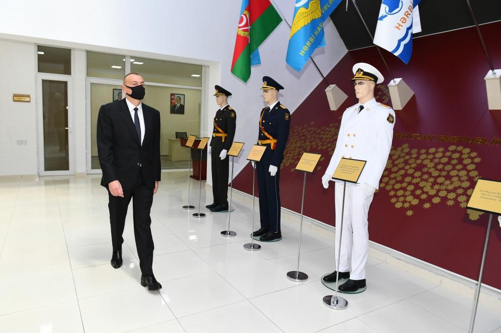 Президент Ильхам Алиев принял участие в открытии Музея государственных символов в Мингячевире