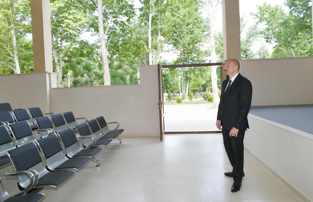 Президент Ильхам Алиев принял участие в открытии Музея государственных символов в Мингячевире