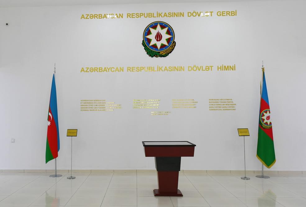 Президент Ильхам Алиев принял участие в открытии Музея государственных символов в Мингячевире