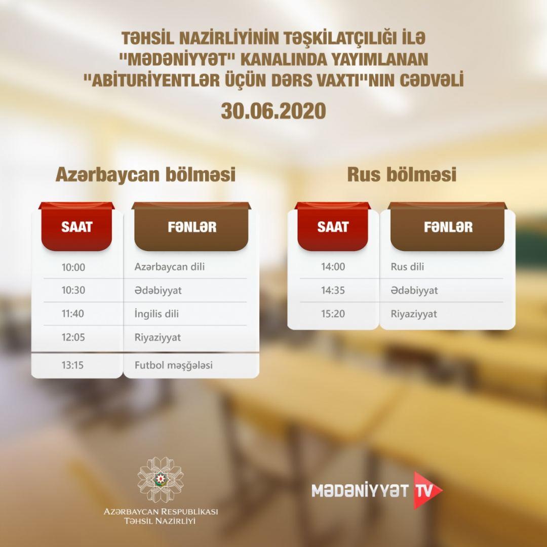 Опубликовано расписание телеуроков для абитуриентов на завтра