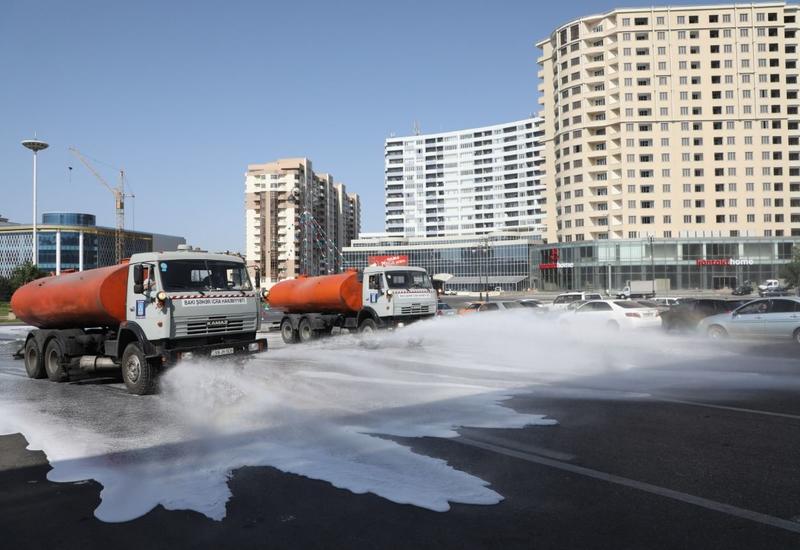 В Баку продезинфицированы более 540 улиц