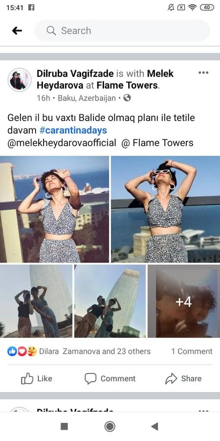 Среди знаменитостей, нарушивших карантин в отеле “Fairmont Baku”, была супруга Эльчина Алибейли