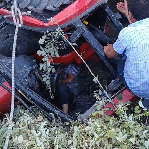 В Барде трактор упал в водный канал, водитель погиб