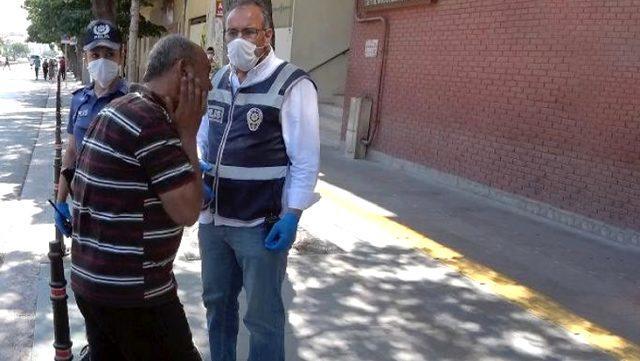Maskanı çənəsinə taxdığı üçün polis cərimələdi: hirsindən özünü döydü