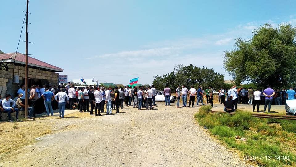 Biləsuvarda şəhid baş leytenant Rəşad Mahmudovla vida mərasimi keçirilir