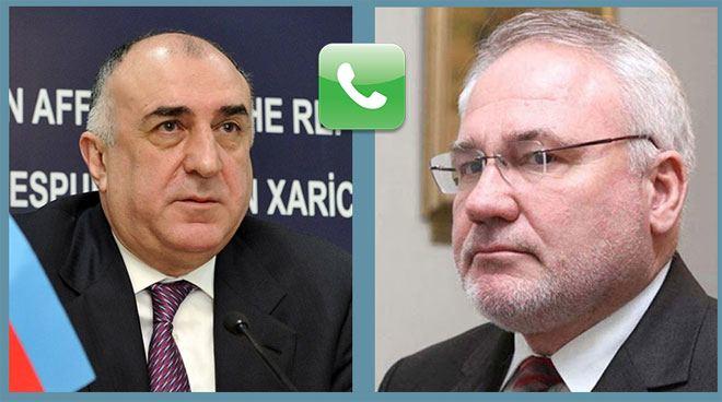 Elmar Məmmədyarovun həmsədrlərlə telefon söhbəti olub