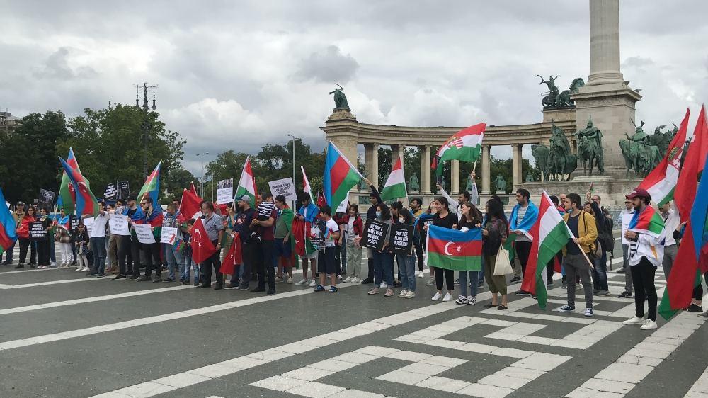 В Будапеште прошел массовый митинг против армянской агрессии
