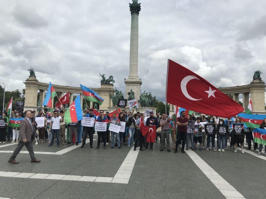 В Будапеште прошел массовый митинг против армянской агрессии