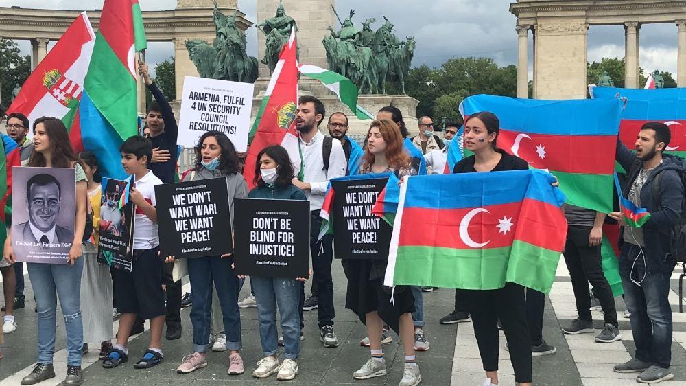 В Будапеште прошел массовый митинг против армянской агрессии