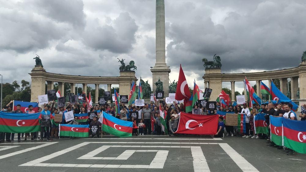 В Будапеште прошел массовый митинг против армянской агрессии