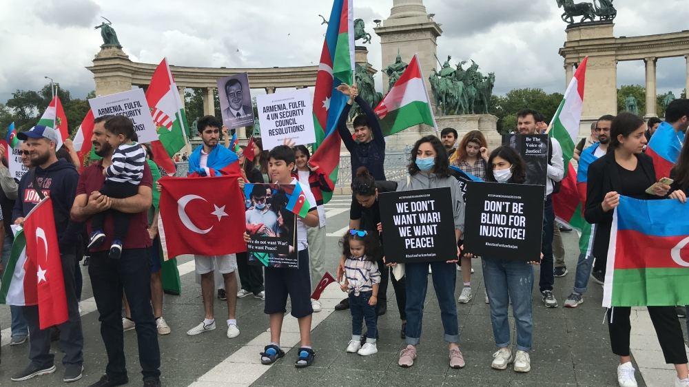 В Будапеште прошел массовый митинг против армянской агрессии