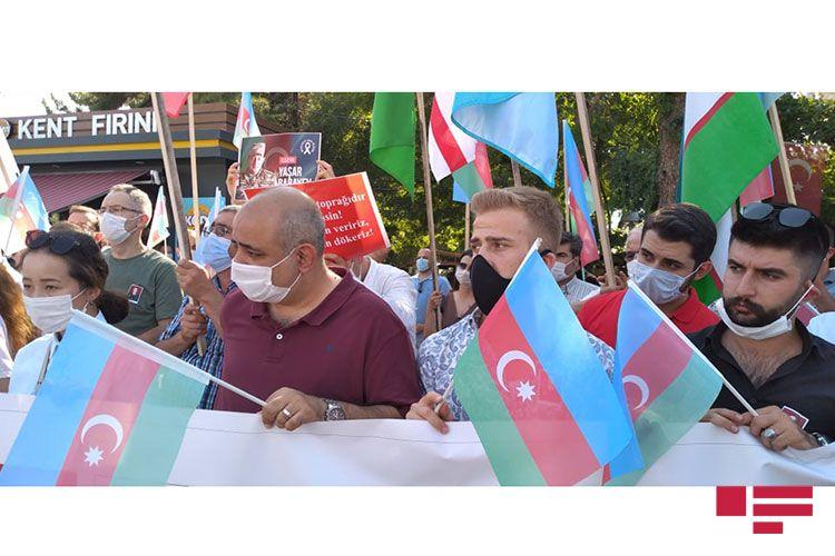 Türkiyənin Kayseri şəhərində Azərbaycana dəstək mitinqi keçirilib
