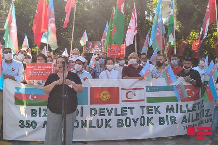 Türkiyənin Kayseri şəhərində Azərbaycana dəstək mitinqi keçirilib