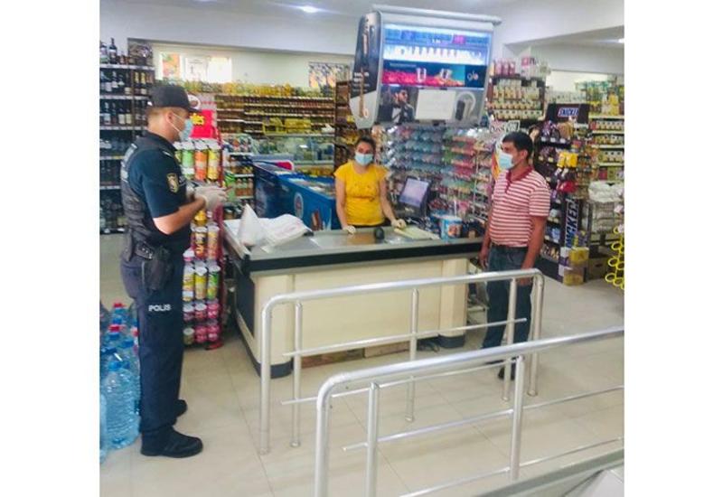 Bakıda marketlərdə maska taxmayanlar cərimələnib