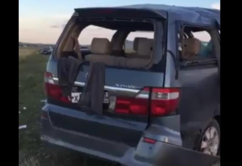 В Туве перевернулся минивэн с детьми, есть погибший