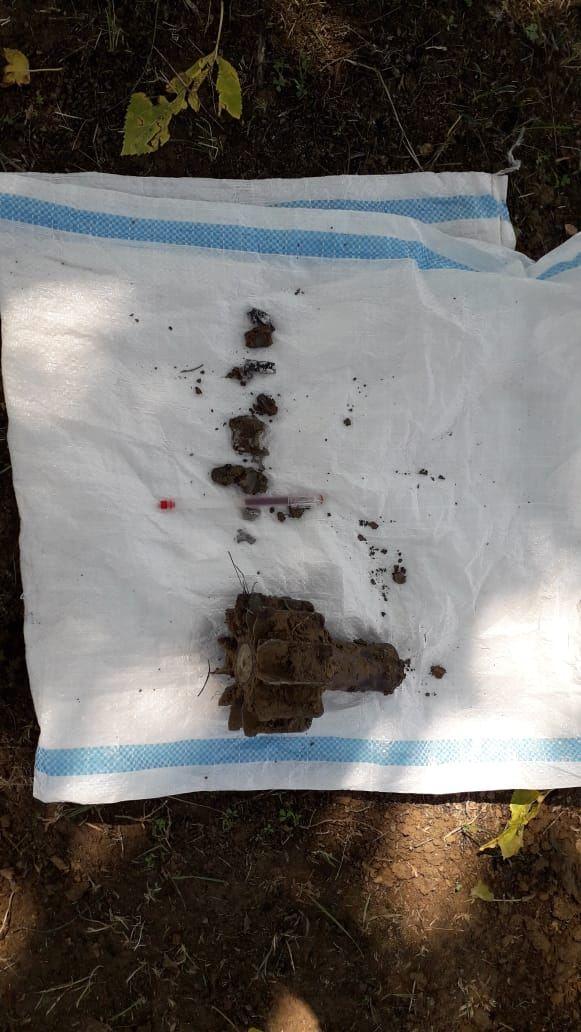 Tovuzda Ermənistan silahlı qüvvələri tərəfindən atılmış minaatan mərmisinin hissələri olunub