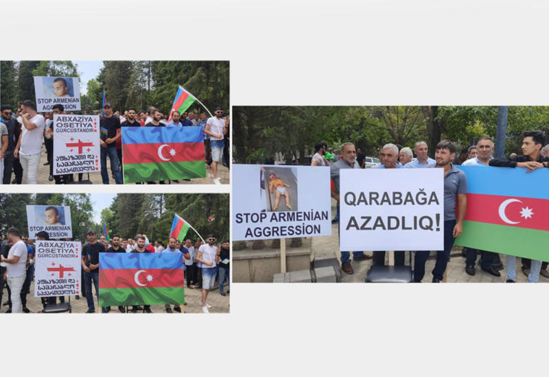 В Марнеули прошла акция в поддержку территориальной целостности Азербайджана
