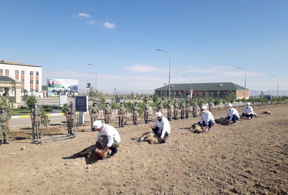 Hərbi hissələrdə Qurban bayramı qeyd edilir