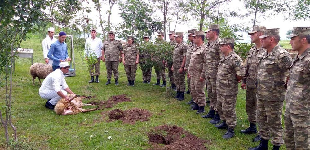 Hərbi hissələrdə Qurban bayramı qeyd edilir