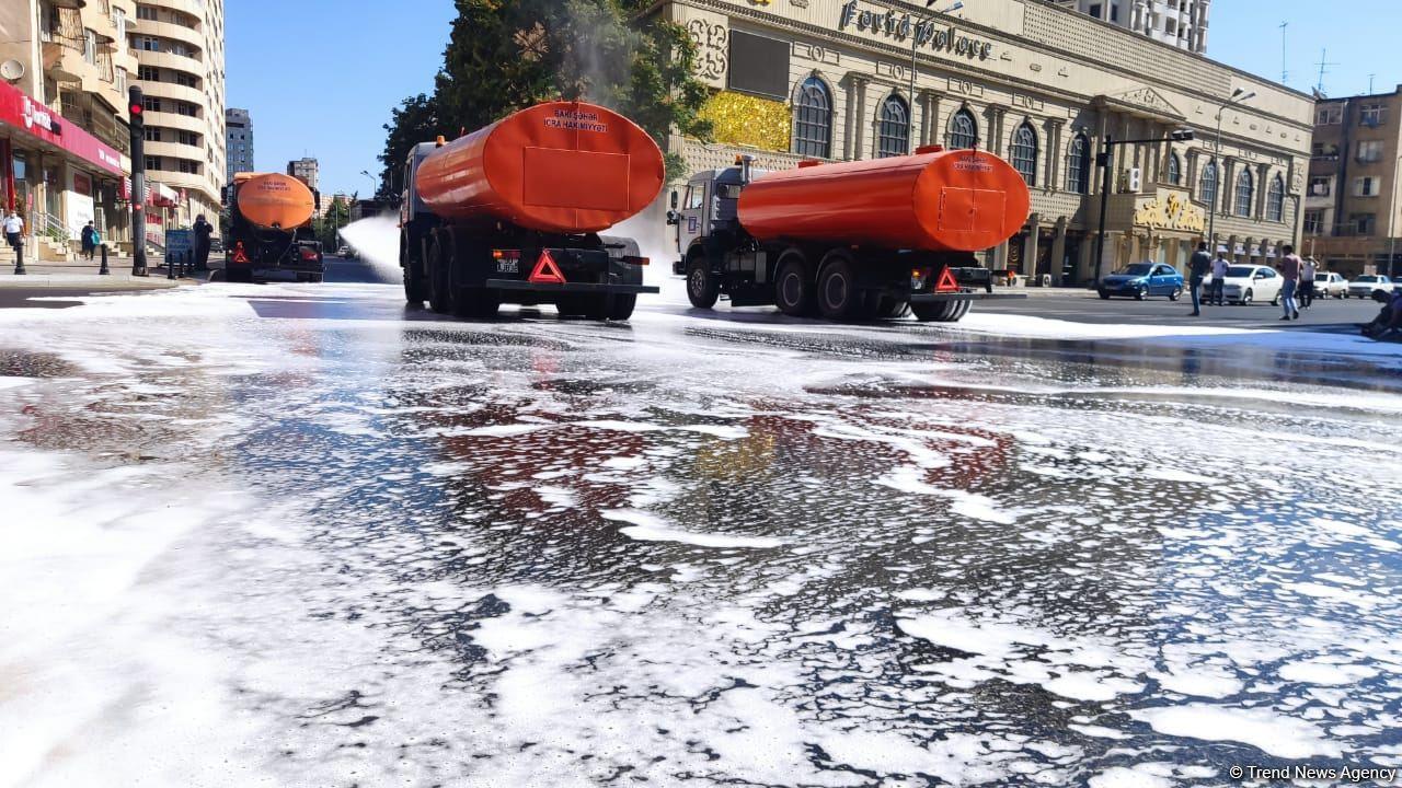 В Баку проводится масштабная дезинфекция