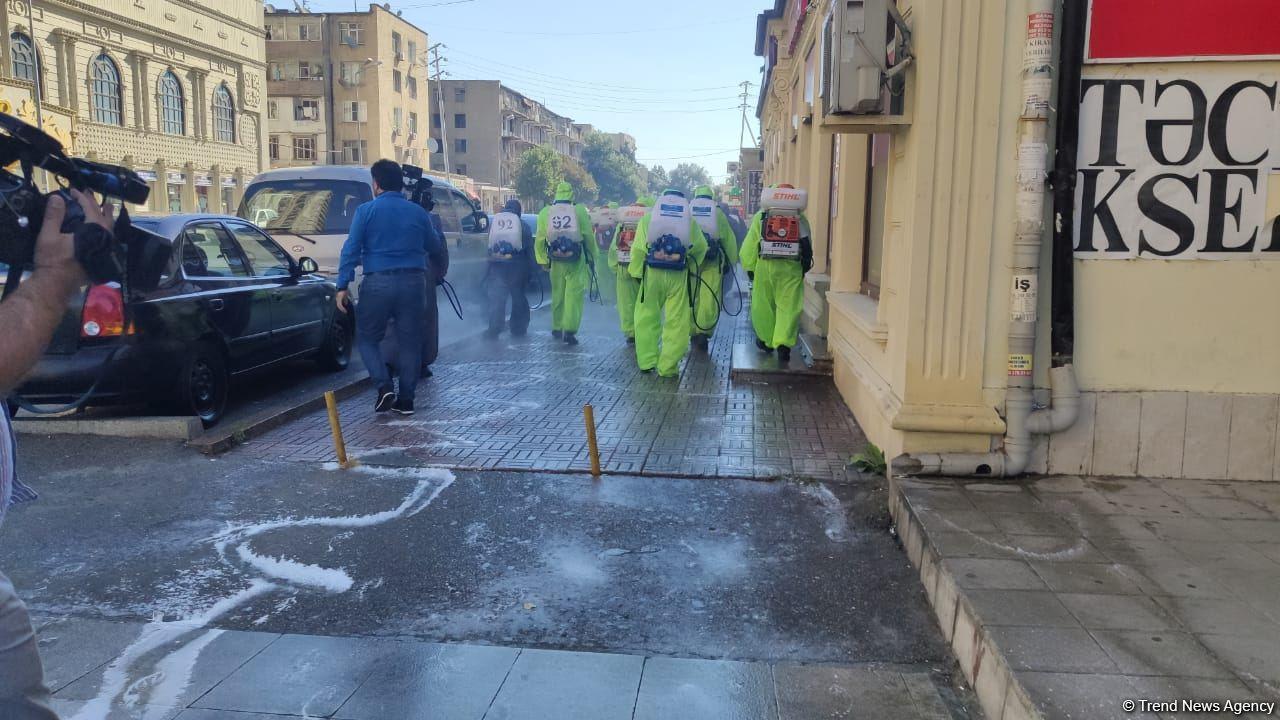 В Баку проводится масштабная дезинфекция
