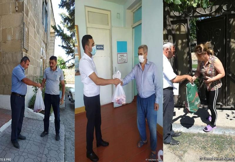 Deputat Sevil Mikayılovanın təşəbbüsü ilə Xudat sakinlərinə Qurban sovqatları paylanılıb