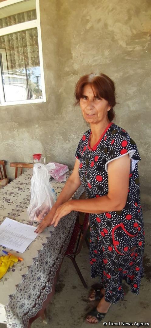 Deputat Sevil Mikayılovanın təşəbbüsü ilə Xudat sakinlərinə Qurban sovqatları paylanılıb