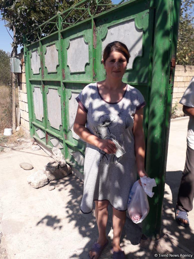 Deputat Sevil Mikayılovanın təşəbbüsü ilə Xudat sakinlərinə Qurban sovqatları paylanılıb