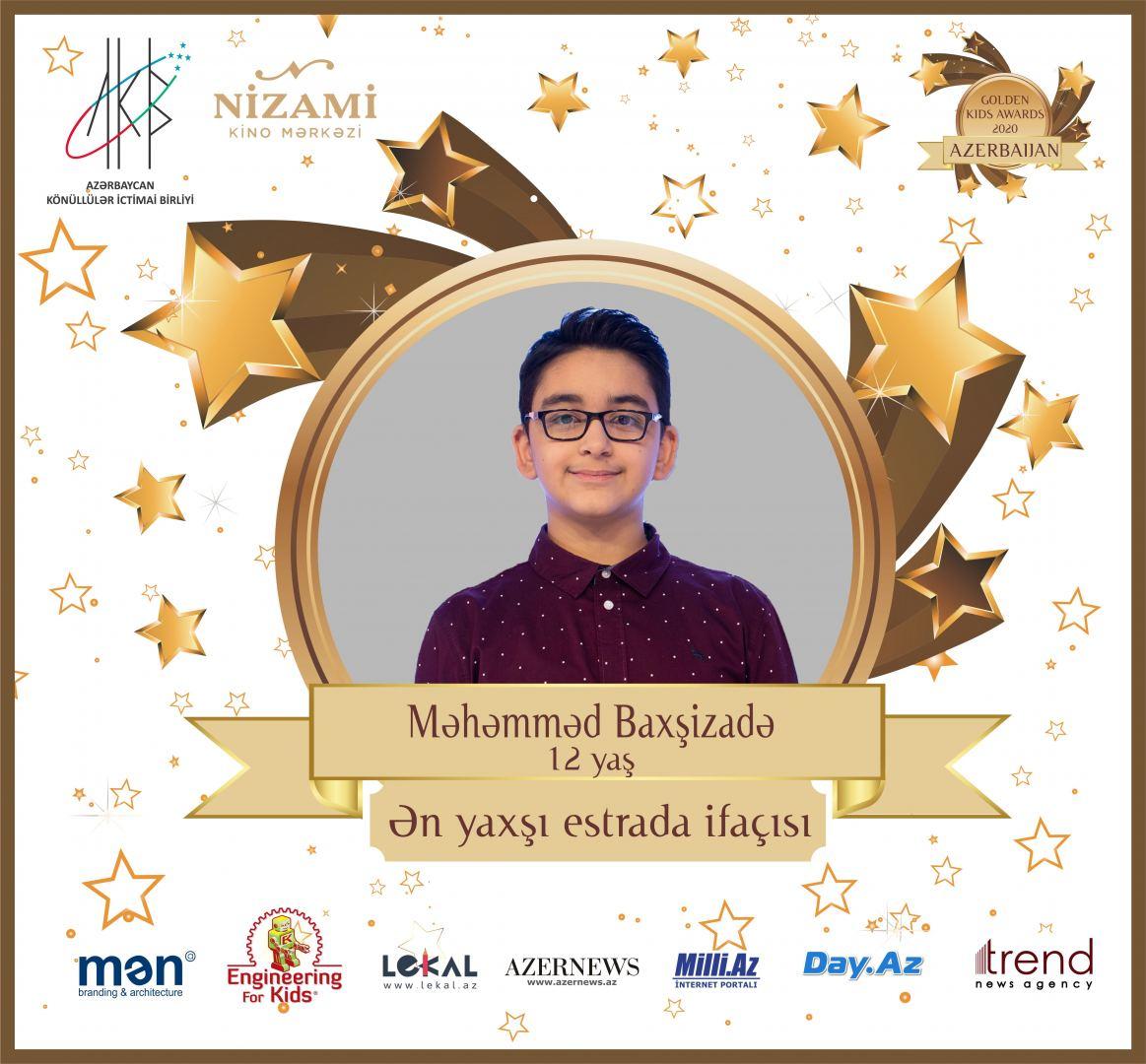 Церемония награждения Azerbaijan Golden Kids Awards 2020 пройдет в онлайн-формате