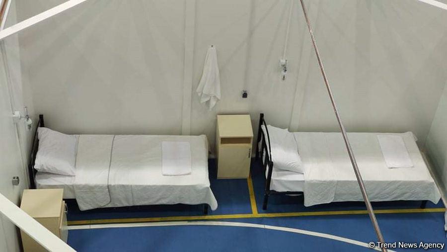 Абшеронский олимпийский спортивный комплекс временно преобразован в больницу модульного типа