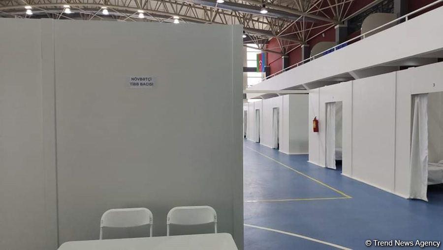 Абшеронский олимпийский спортивный комплекс временно преобразован в больницу модульного типа