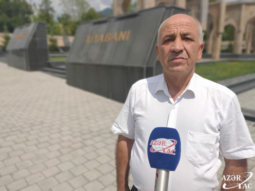 Репортаж с улицы имени генерал-майора Полада Гашимова в Габале
