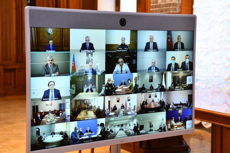 Оперативный штаб провел Республиканское видеосовещание в связи со специальным карантинным режимом