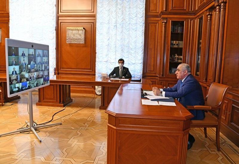 Оперативный штаб провел Республиканское видеосовещание в связи со специальным карантинным режимом