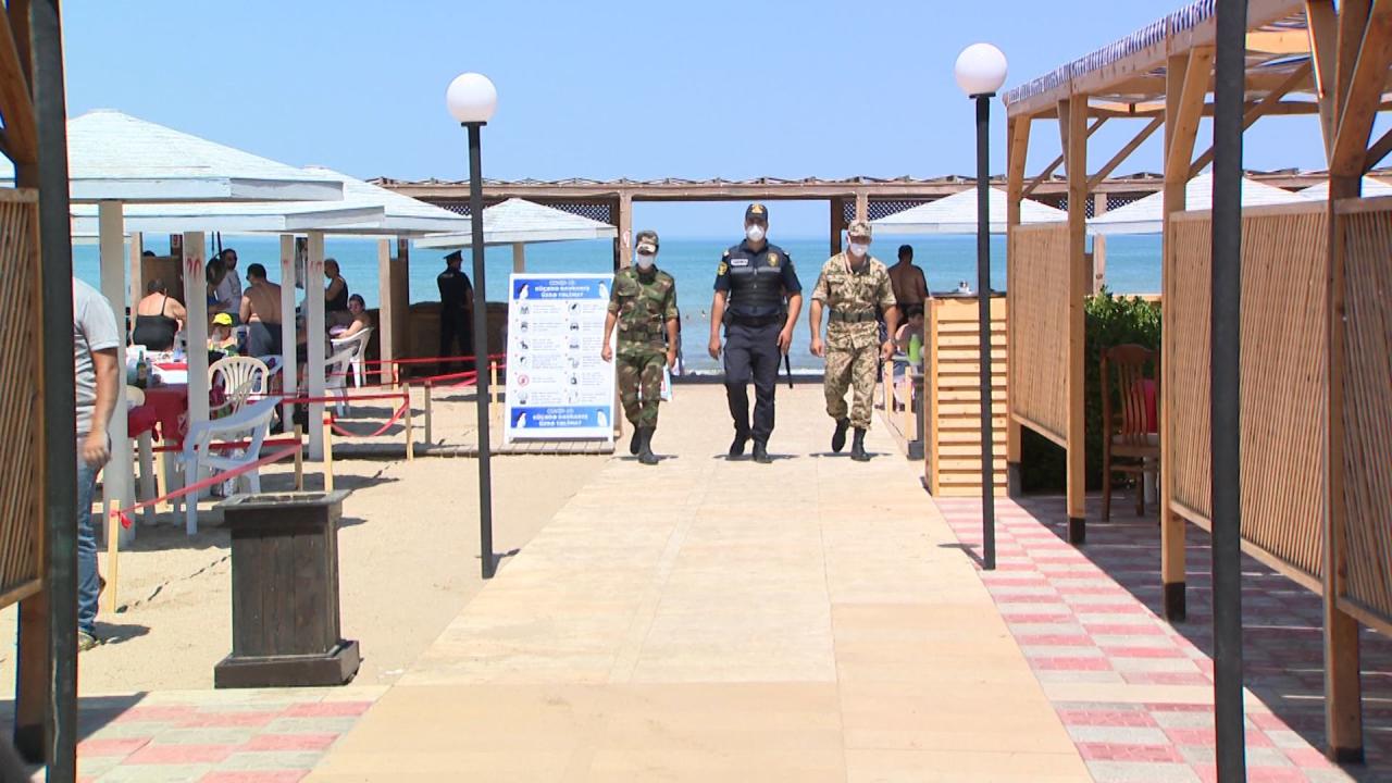 Sumqayıtda çimərliklərdə karantin qaydalarını pozan şəxslərə qarşı reydlər keçirilir