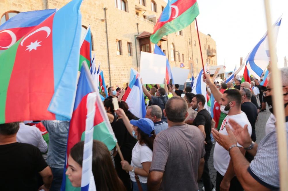 В Израиле прошел марш-митинг в поддержку азербайджанской армии