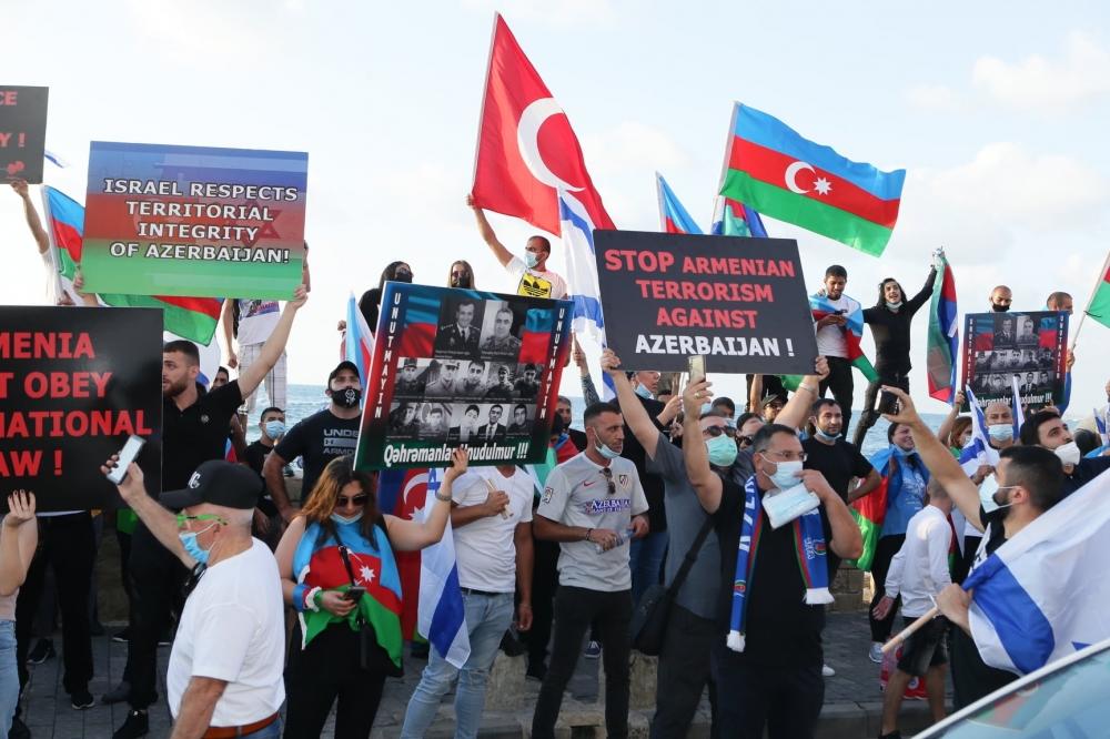 В Израиле прошел марш-митинг в поддержку азербайджанской армии