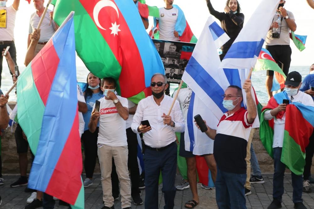 В Израиле прошел марш-митинг в поддержку азербайджанской армии