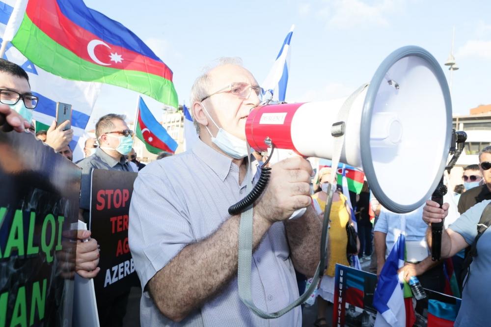 В Израиле прошел марш-митинг в поддержку азербайджанской армии