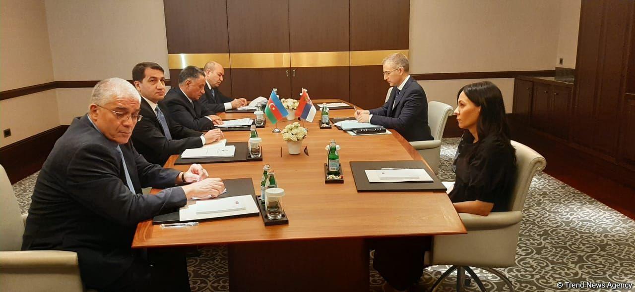 Состоялась встреча между вице-премьером Сербии и азербайджанской делегацией