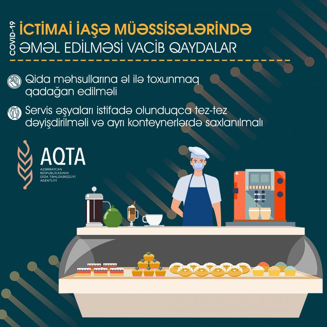İctimai iaşə müəssisələrində əməl edilməsi vacib qaydalar