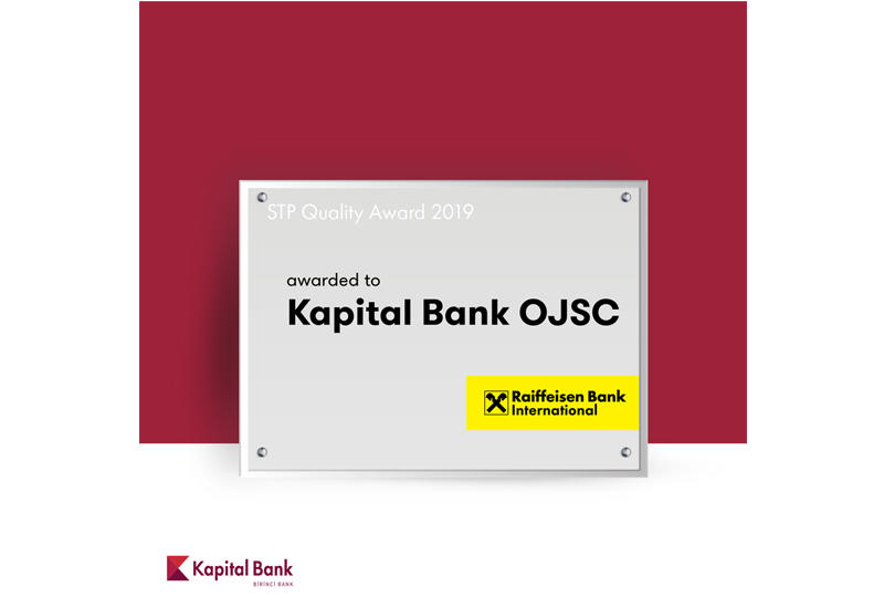 Kapital Bank получил награду от Raiffeisen Bank International (R)