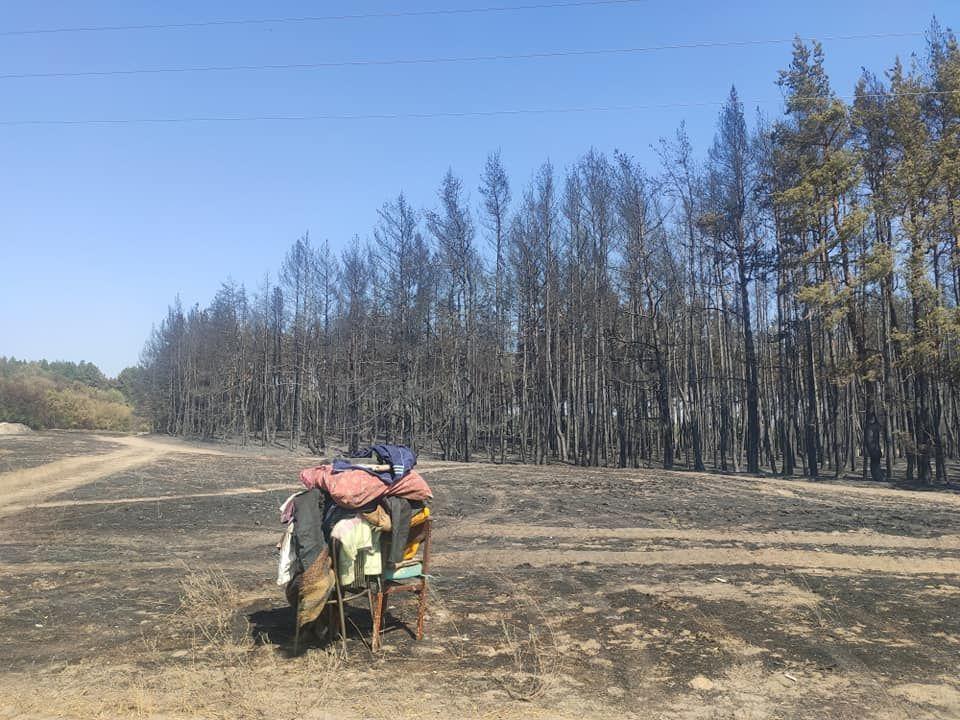 В Украине пожар уничтожил село