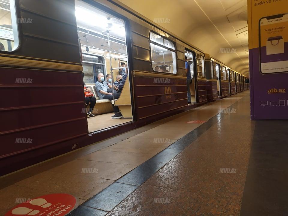 Бакинское метро после возобновления работы